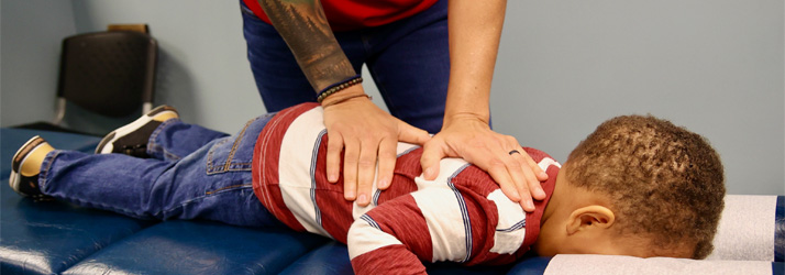 Chiropractor Concord NC Jen Doriott Adjusting Toddler